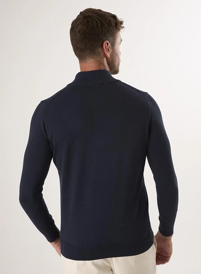 فيليكس هاردي Half-Zip Knit Sweater