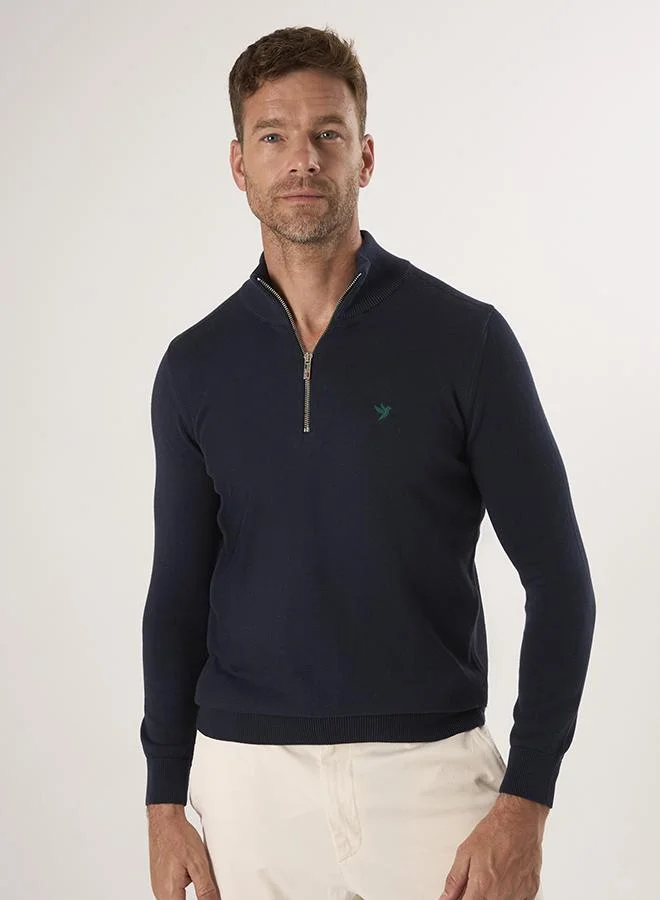 فيليكس هاردي Half-Zip Knit Sweater