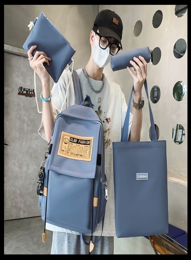 Joychic طقم حقيبة مدرسية كبيرة سعة 4 قطع مقاومة للماء ومقاومة للاهتراء من القماش - Image 5