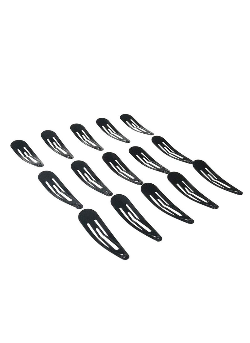 PIDOUDOU - 40 Pack Black 2 Inch Barrettes Women Metal Snap Hair Clips Accessories - Image 1