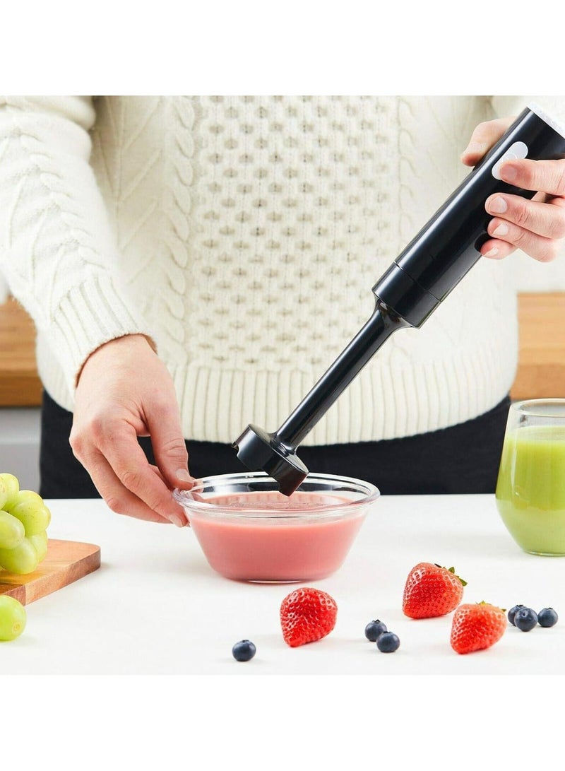 Stick Blender – Heavy-Duty Hand Blender with 2 Stainless Steel Blades for Mayonnaise, Vegetables & Fruit Juice 200W  - Image 2