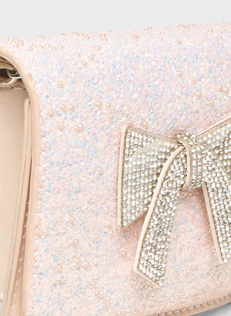 shoexpress Kids Top Handle Bow Detail Fashion Bag