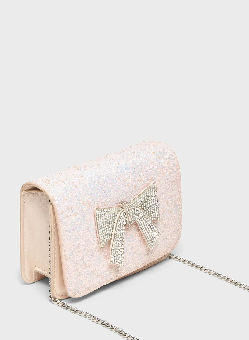shoexpress Kids Top Handle Bow Detail Fashion Bag