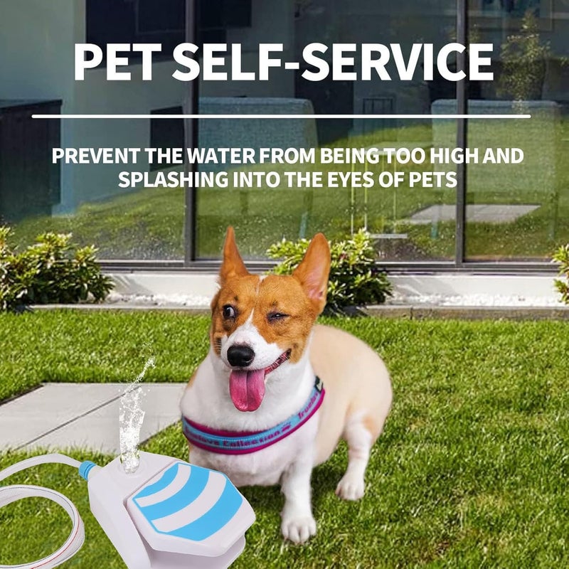 Naroote Dog Step On Water Fountain Large Capacity Sprinkler Dog Foot Activated Drinking Waterer for Outdoor Activities - Image 2