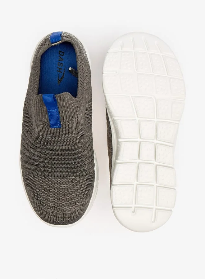 Dash Boys Textured Slip-On Lightweight Sports Shoes