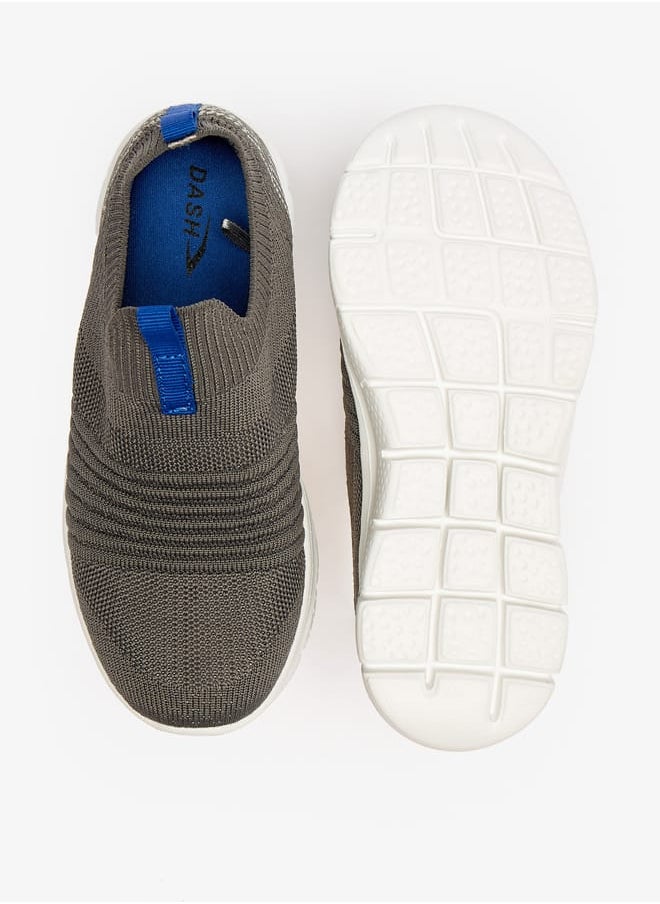 Dash Boys Textured Slip-On Lightweight Sports Shoes  - Image 4
