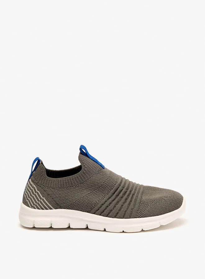 Dash Boys Textured Slip-On Lightweight Sports Shoes