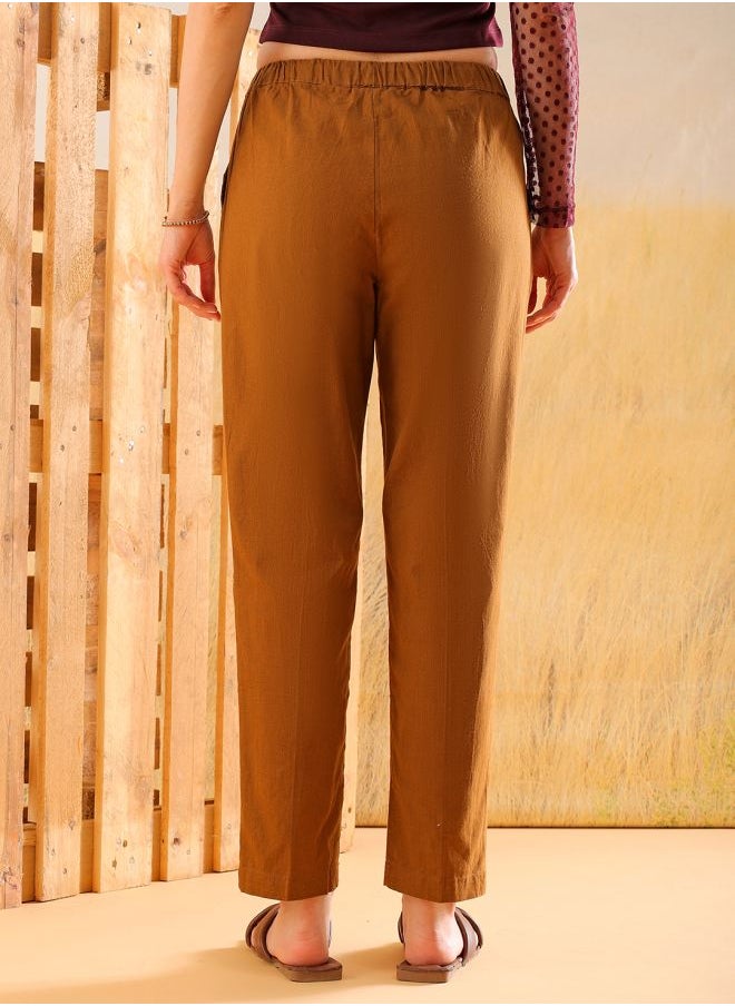 Freehand Women Regular Fit Solid Mid-Rise Pants  - Image 2