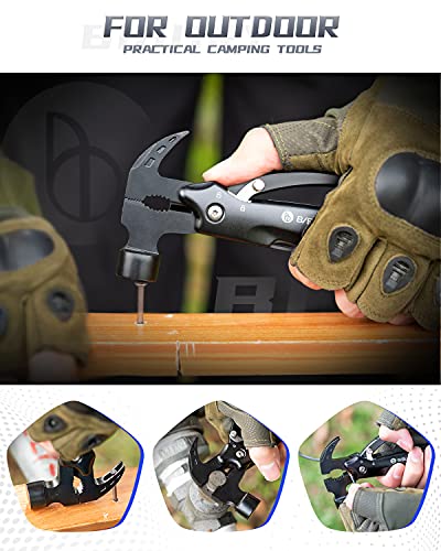 BIBURY Hammer Multitool, Christmas Stocking Stuffers for Men, 12-in-1 Survival Gear Outdoor Multi Tool, Gifts for Men Dad Him Husband, White Elephant Gifts for Adults, Anniversary Christmas Gifts - Image 3