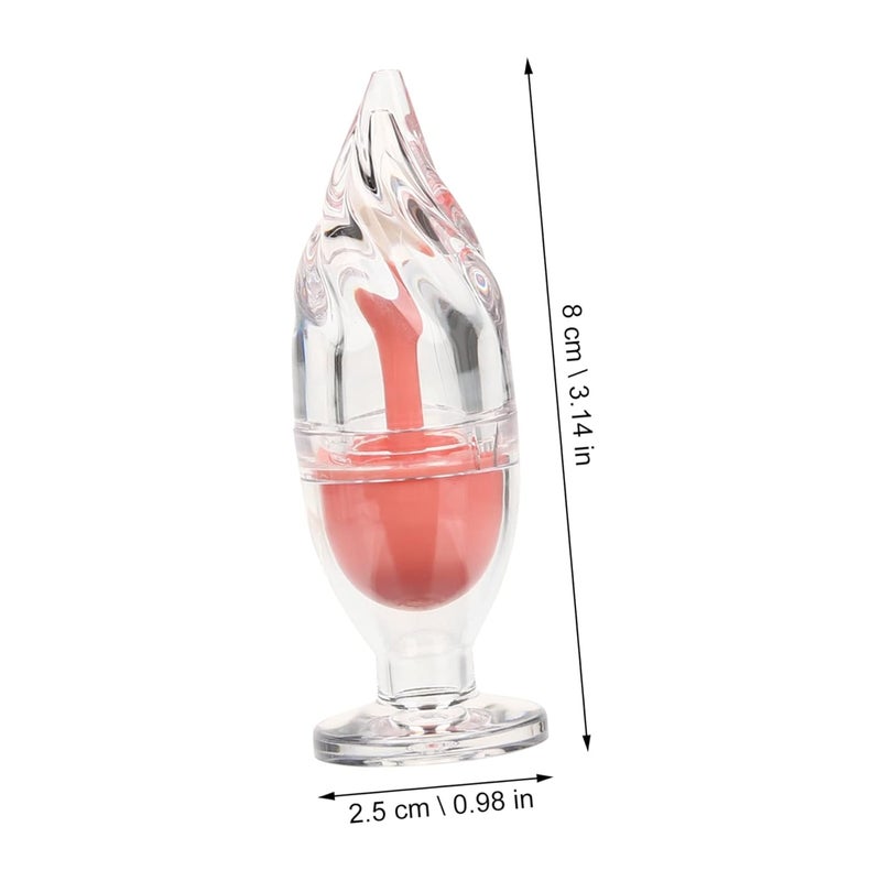 Lip Gloss Tubes Ice Lipstick Bottles Diy Containers 5ml White Pack of 6 Random Color - Image 2
