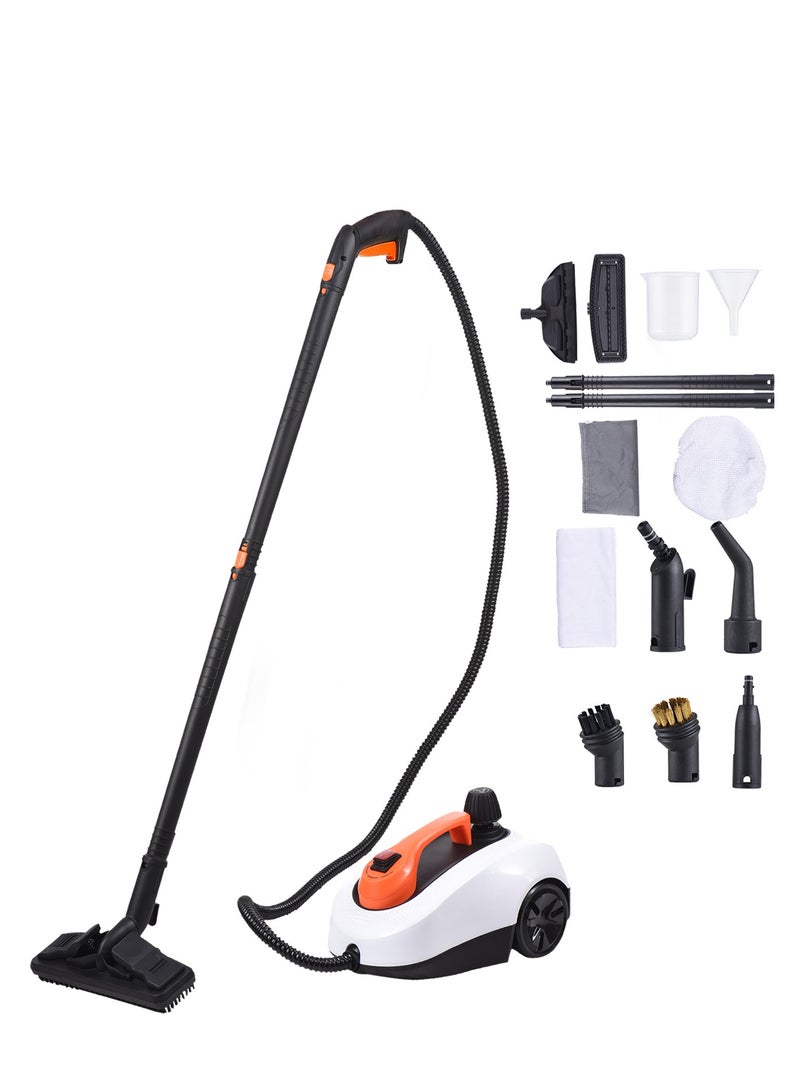 Steam Cleaner Cleaning Machine 1800W with 1.6L Water & Versatile Accessories, Household Steam Broom for Carpets, Windows, Glass and Curtains - Image 1