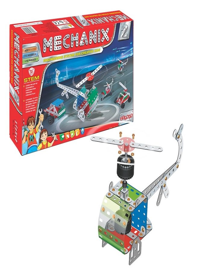 Mechanix-2 STEAM Educational Toy, Building and Constrcution Set for Boys and Girls Age 7+ Years