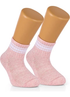 Ozzy Socks 4 Pairs Seamless Cotton Baby Girl Kids Striped Socket Socks  - Image 3