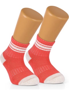 Ozzy Socks 4 Pairs Seamless Cotton Baby Girl Kids Striped Socket Socks  - Image 5