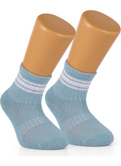Ozzy Socks 4 Pairs Seamless Cotton Baby Girl Kids Striped Socket Socks  - Image 4