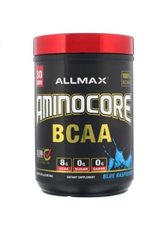 AllMax Nutrition ALLMAX Nutrition AMINOCORE BCAA Blue Raspberry 0.69 lbs (315 g) 