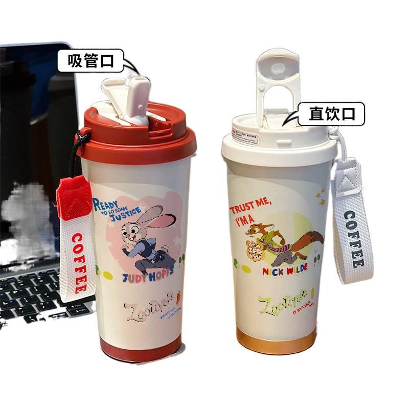 قارورة مياه للأطفال باللون الوردي - 520 ml من الستانلس ستيل من ستانلس ستيل عملي للاستخدام المتكرر خفيف الحمل للهدايا - Image 3