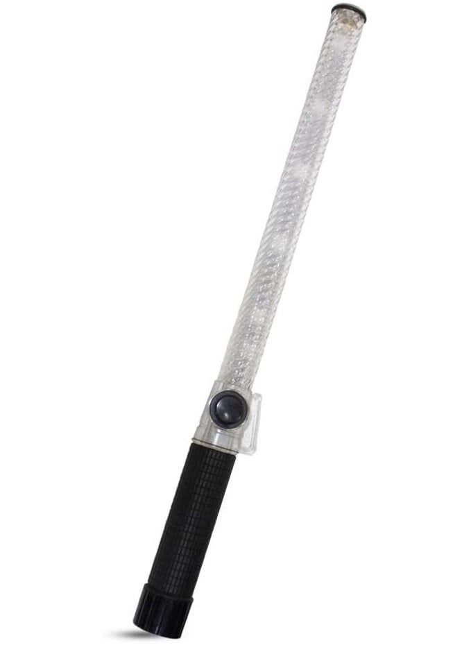 Berrylook Berry 21-Inch LED Traffic Safety Wand Baton | Green & Red Flashing Modes | Battery-Powered Pedestrian Warning Light  - Image 1