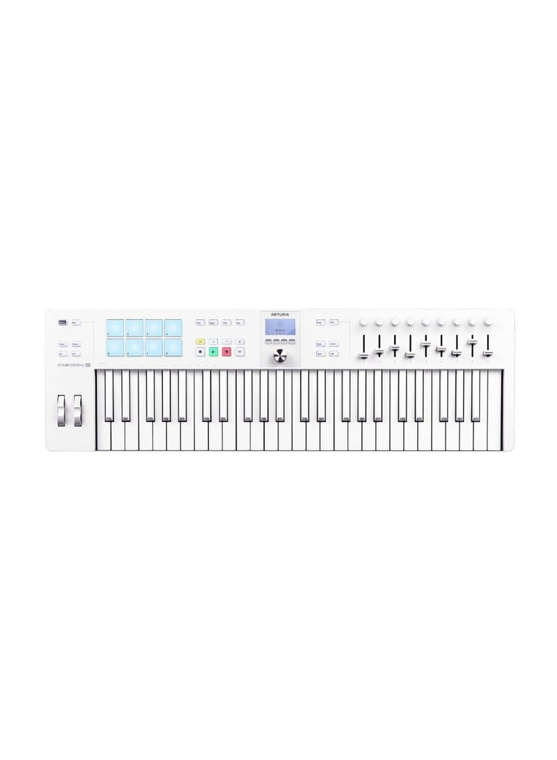 Arturia Arturia KeyLab Essential MK3 49-key Keyboard Controller – Alpine White - Image 1