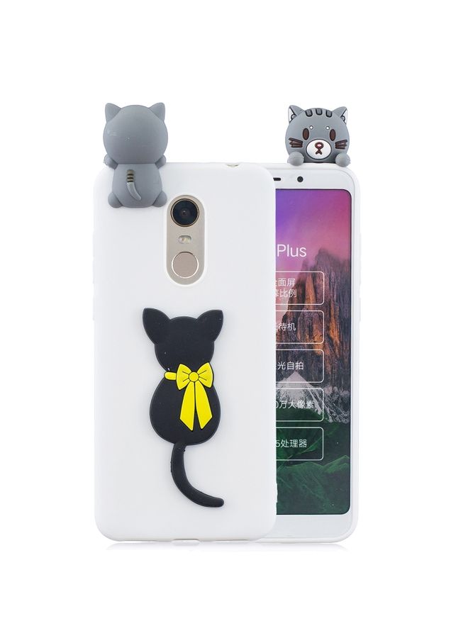 Case Cover For Xiaomi Redmi 5 Plus 3D Cartoon Pattern Shockproof TPU Protective Case Little Black Cat