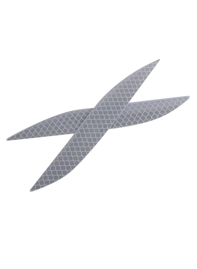 MUNTAQI مجموعة ملصقات عجلات السيارة العاكسة الفائقة المكونة من 2 قطعة