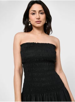 WHISTLES Bardot Ruffle Detail Dress  - Image 3