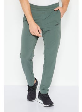 Reebok Men Sportwear Fit Brand Logo Training Pants, Green  - Image 1