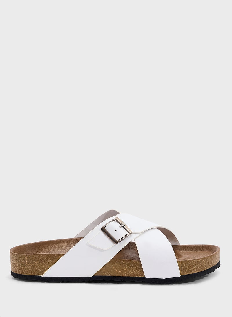Robert Wood Casual Cross Strap Comfort Sandals  - Image 2