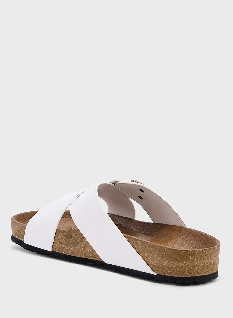 Robert Wood Casual Cross Strap Comfort Sandals  - Image 3