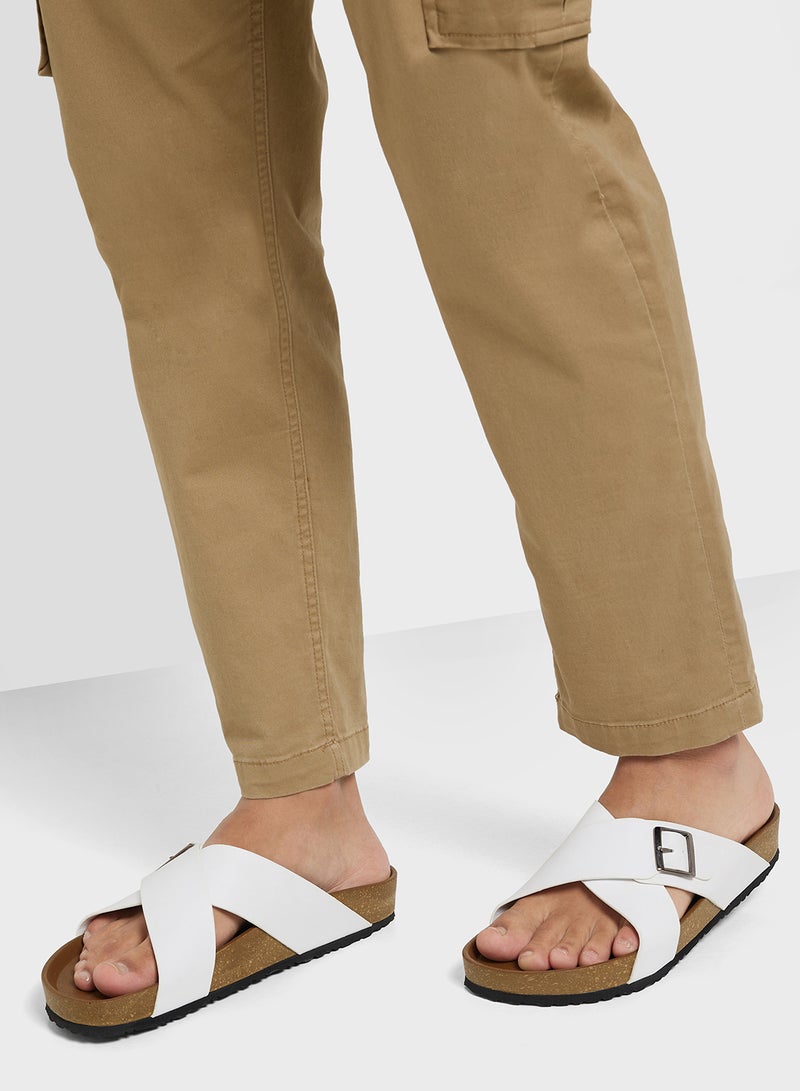 Robert Wood Casual Cross Strap Comfort Sandals  - Image 5