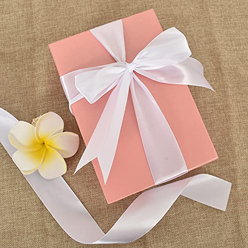 TONIFUL 100 Yards White Ribbon 1-1/2 Inch - Solid White Wide Satin Ribbon for Eternal Flower Bouquet Gift Wrapping Graduation Leis Wedding Chair Sash Valentine's Day Christmas Decorations Halloween - Image 5
