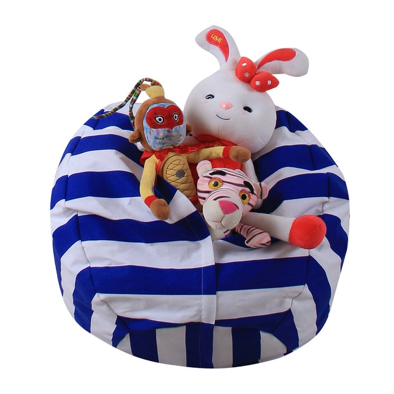 Children'S Plush Toy Storage Bag, Children'S Home Large-Capacity Canvas Bean Bag, Bean Bag, Quilt Storage, Supply - Image 3