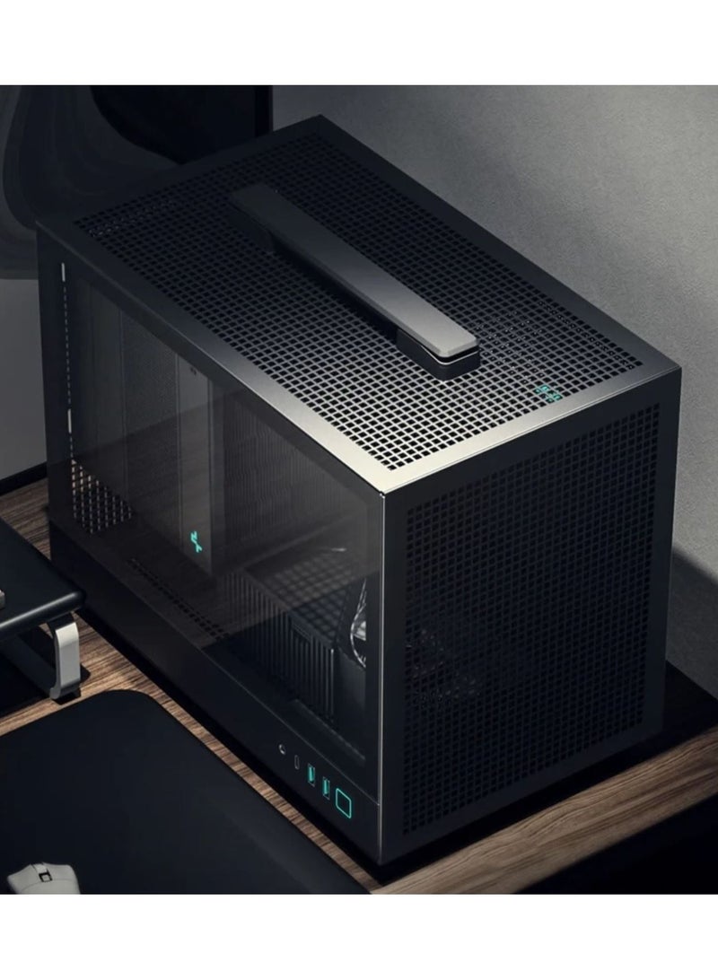 DEEPCOOL MINI PORTABLE GAMING and WORKSTATION ITX PC BLACK: Corei7 12700F | RTX 5070 12GB | 16GB RAM | 1TB NVME | Windows 11 | WIFI BLUETOOTH READY black - Image 2