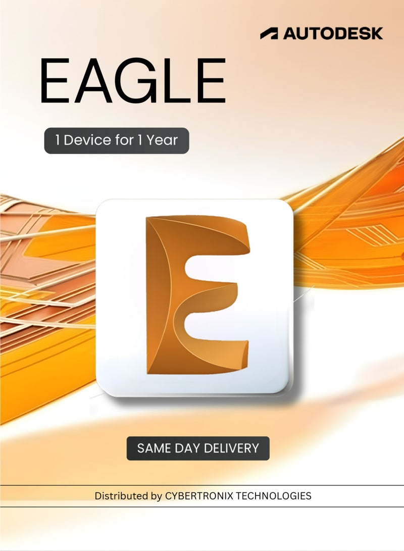 Autodesk EAGLE ( Commercial Version ) | 1 Device for 1 Year | Digital License | SAME DAY DELIVERY