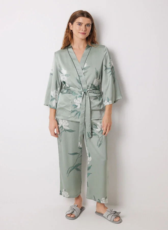 women'secret Green 3-Piece Pyjamas Set
