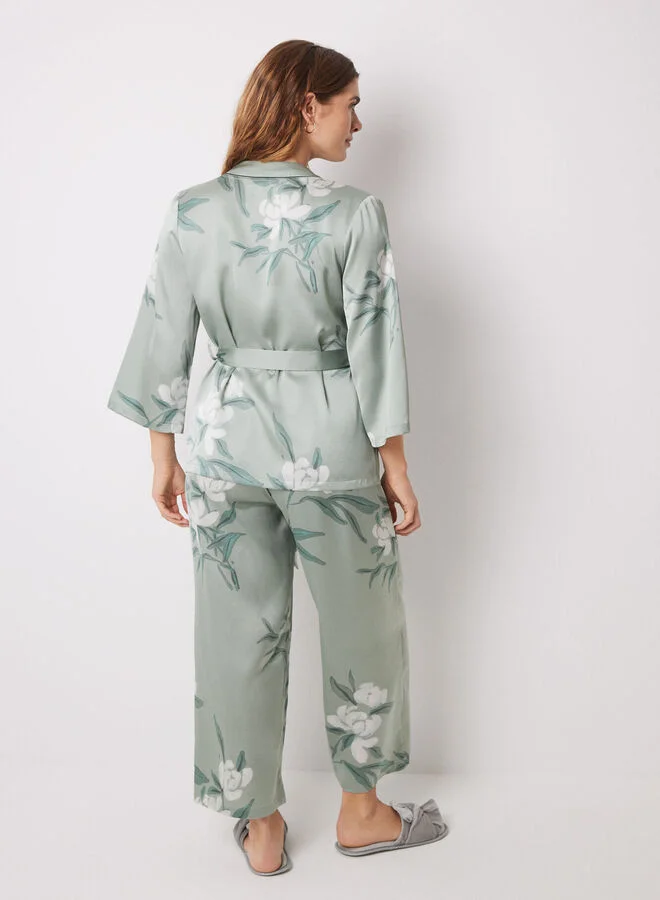 women'secret Green 3-Piece Pyjamas Set