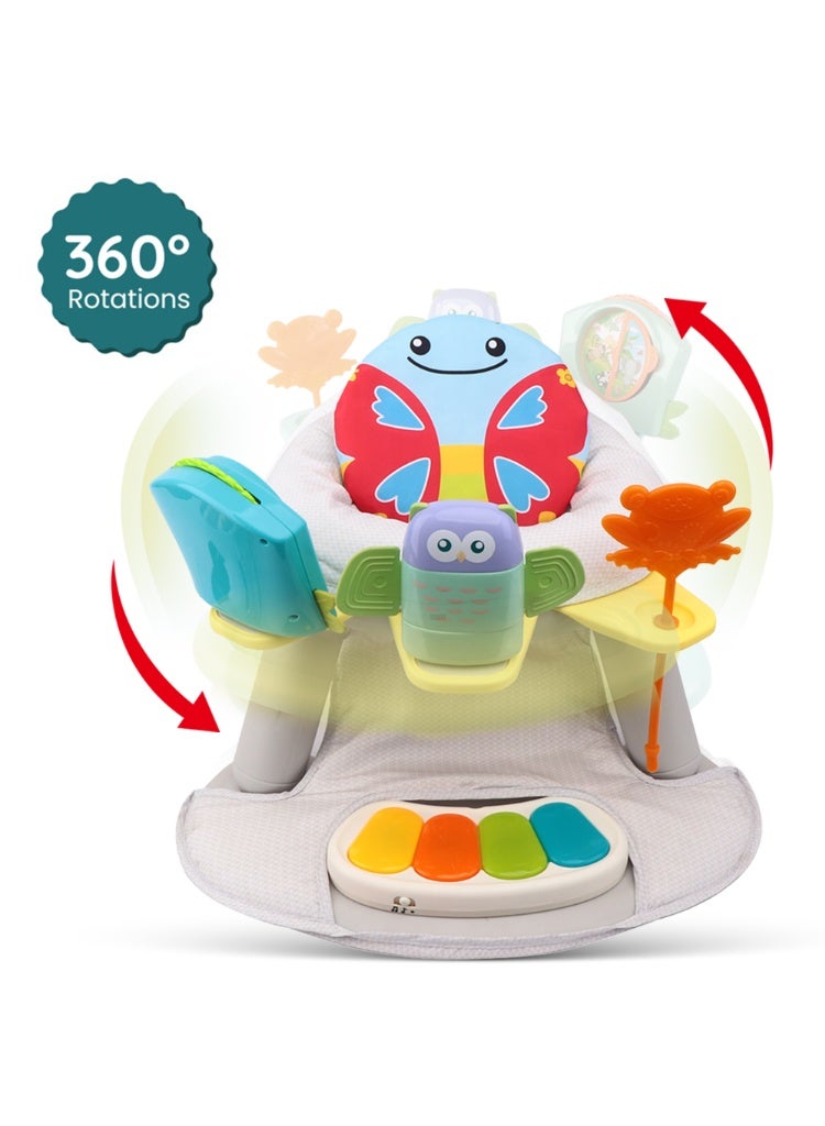 Teknum 2 - IN - 1 Dining Chair/Toddler Play Seat W/Pedal Piano - Butterfly - Image 2