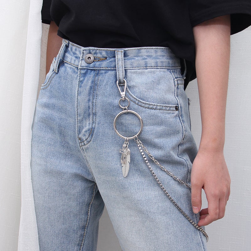 Korean Street Hip-Hop Metal Pant Chain A97 hanging chain 