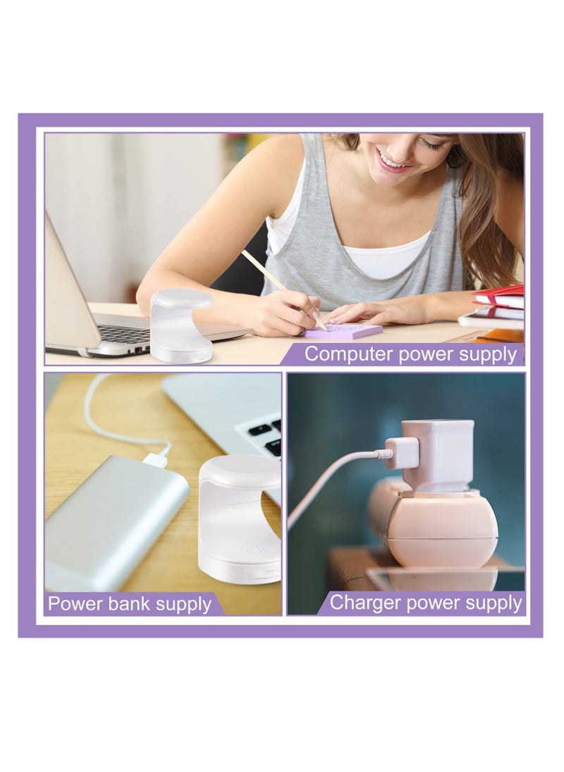 Excefore Nail Lamp, Mini Gel Nail Ligh, Fast Nail Dryer for Gel Polish Curing, 180°Opening Design USB Nail Dryer, Portable 16W Quick-Drying Sun UV LED Lamp for Single Finger, Nail Art Tools Accessories  - Image 5