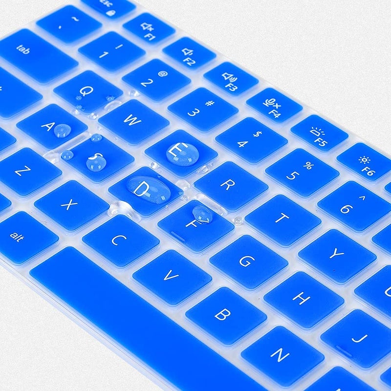 imComor Keyboard Cover Skin for Dell Latitude 3440 5440 5430 5431 5420 14", Dell Latitude 14" 7440 7430 7420 7410, Dell Latitude 14" 9420 9430, Dell Latitude 9520 9510 7520 15.6" Keyboard Skin Protector, Blue - Image 4