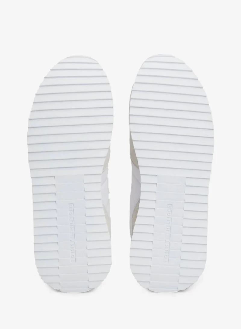 Tommy Hilfiger White Cleat Signature Tape Sneakers for Men | Best Price UAE