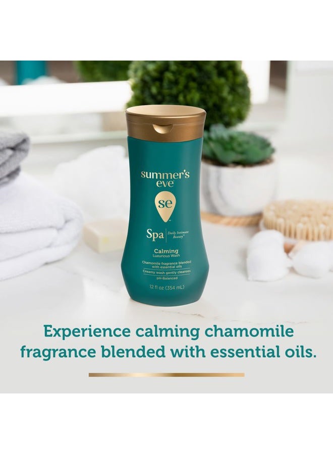 Summer's Eve Spa Daily Intimate Wash, Luxurious Cleansing All Over Feminine Body Wash, Calming Chamomile pH-Balanced Feminine Wash, 12oz Bottle - Image 2