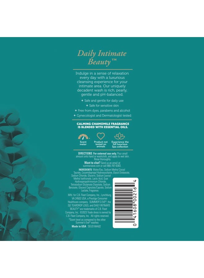 Summer's Eve Spa Daily Intimate Wash, Luxurious Cleansing All Over Feminine Body Wash, Calming Chamomile pH-Balanced Feminine Wash, 12oz Bottle - Image 5