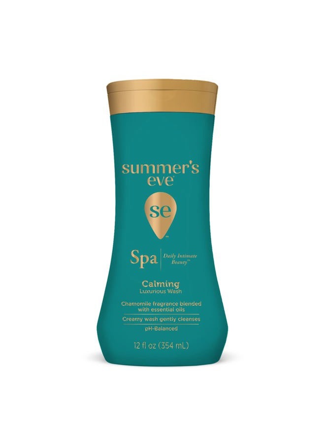 Summer's Eve Spa Daily Intimate Wash, Luxurious Cleansing All Over Feminine Body Wash, Calming Chamomile pH-Balanced Feminine Wash, 12oz Bottle - Image 1