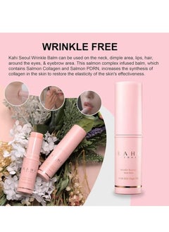 KAHI Wrinkle Bounce Multi Balm Facial Moisturizer | All-in-One Hydrating Lip Balm Eye Cream Neck Cream Make Up Base & Face Mist Moisture Balm Stick | Daily Face Moisturizer Stick (0.32 fl oz)  - Image 4