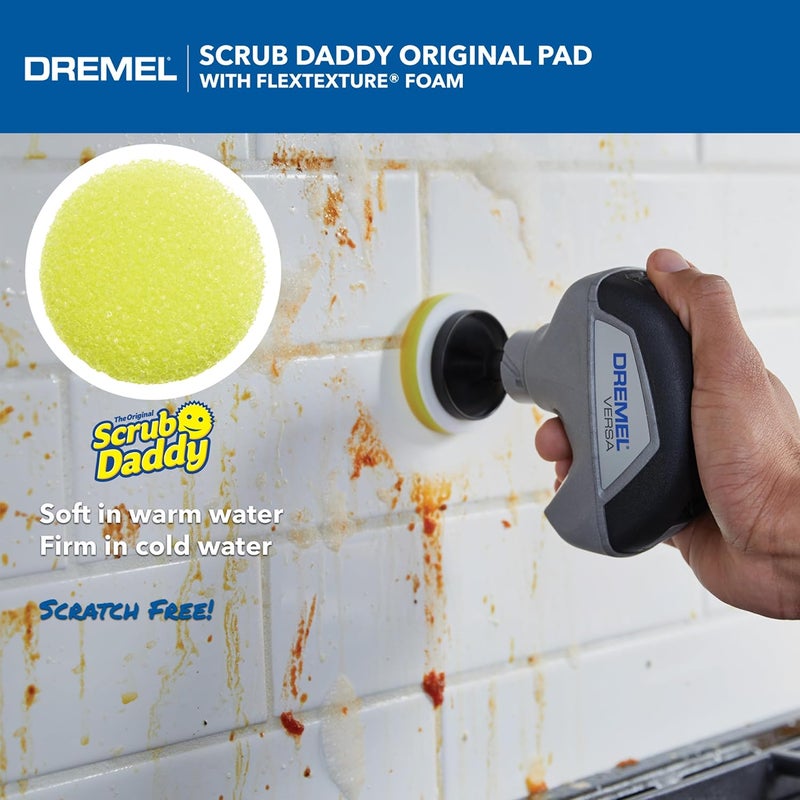DREMEL Versa 5-Pack Scrub Daddy Cleaning Sponge Pads, Variety Pack for Multi-Surface Cleaning, for use in Kitchen, Household and Bathroom - Compatible with Versa Power Scrubber Tool, PC360-5 - Image 4