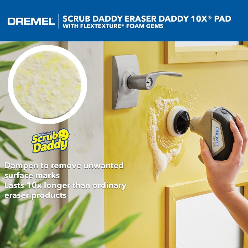 DREMEL Versa 5-Pack Scrub Daddy Cleaning Sponge Pads, Variety Pack for Multi-Surface Cleaning, for use in Kitchen, Household and Bathroom - Compatible with Versa Power Scrubber Tool, PC360-5 - Image 3