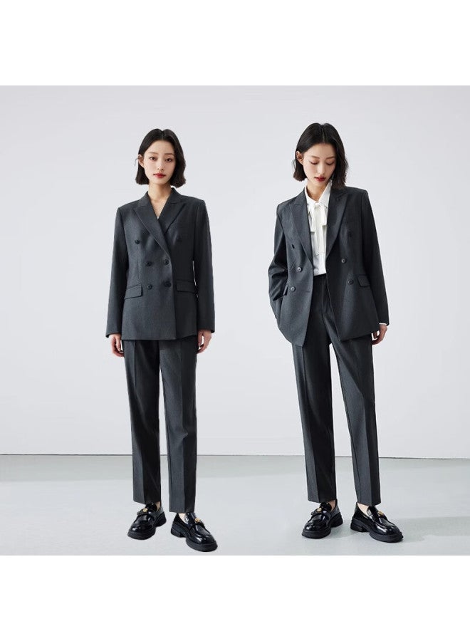 Lady Bird Miss Bird Premium Gray Blazer Women's Professional Pee Interview Formal Suit Set - Image 2