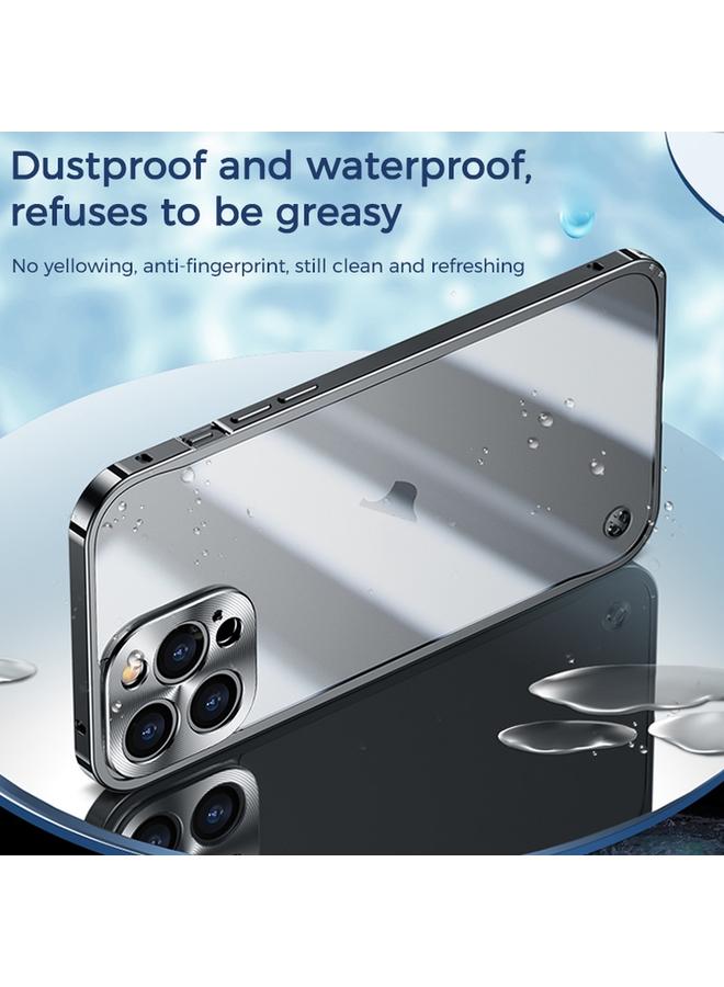 S-TOP Case For iPhone 15 Plus Metal Frame Frosted PC Shockproof Phone Case - Image 4