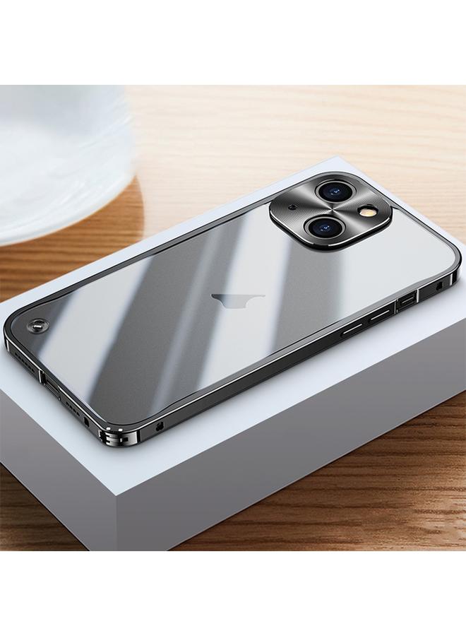 S-TOP Case For iPhone 15 Plus Metal Frame Frosted PC Shockproof Phone Case - Image 2